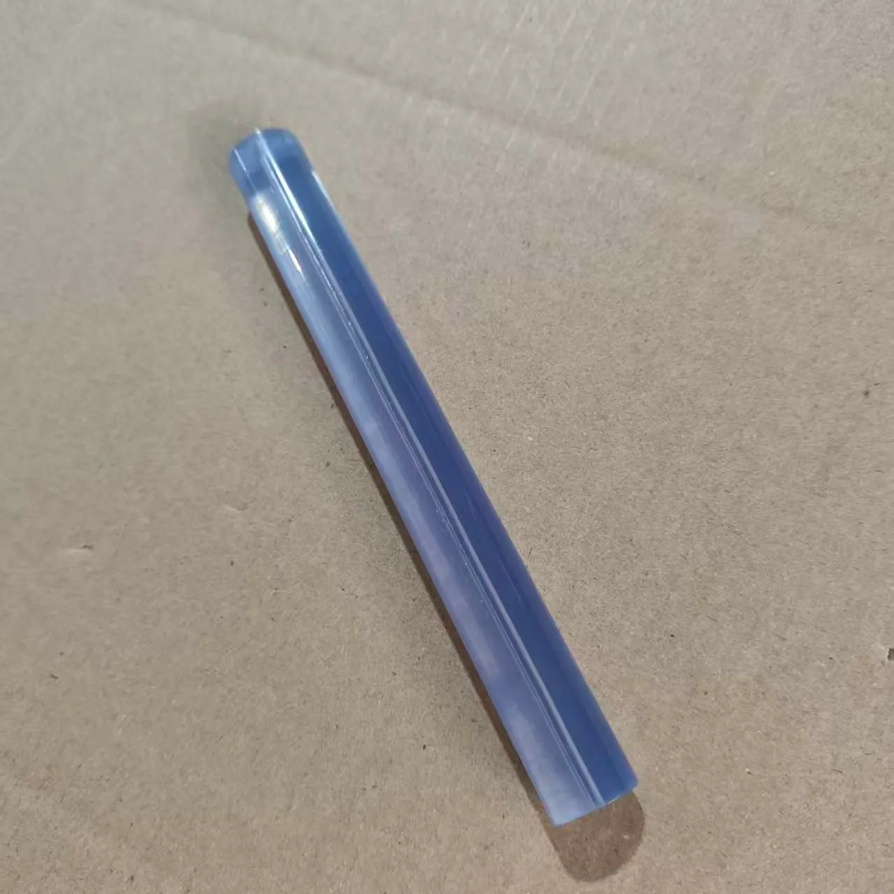 Light Blue Transparent Solid PVC Round R