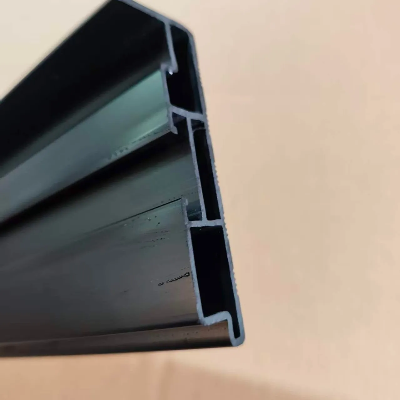 Stripe Surface Hard PVC Plastic Profile 