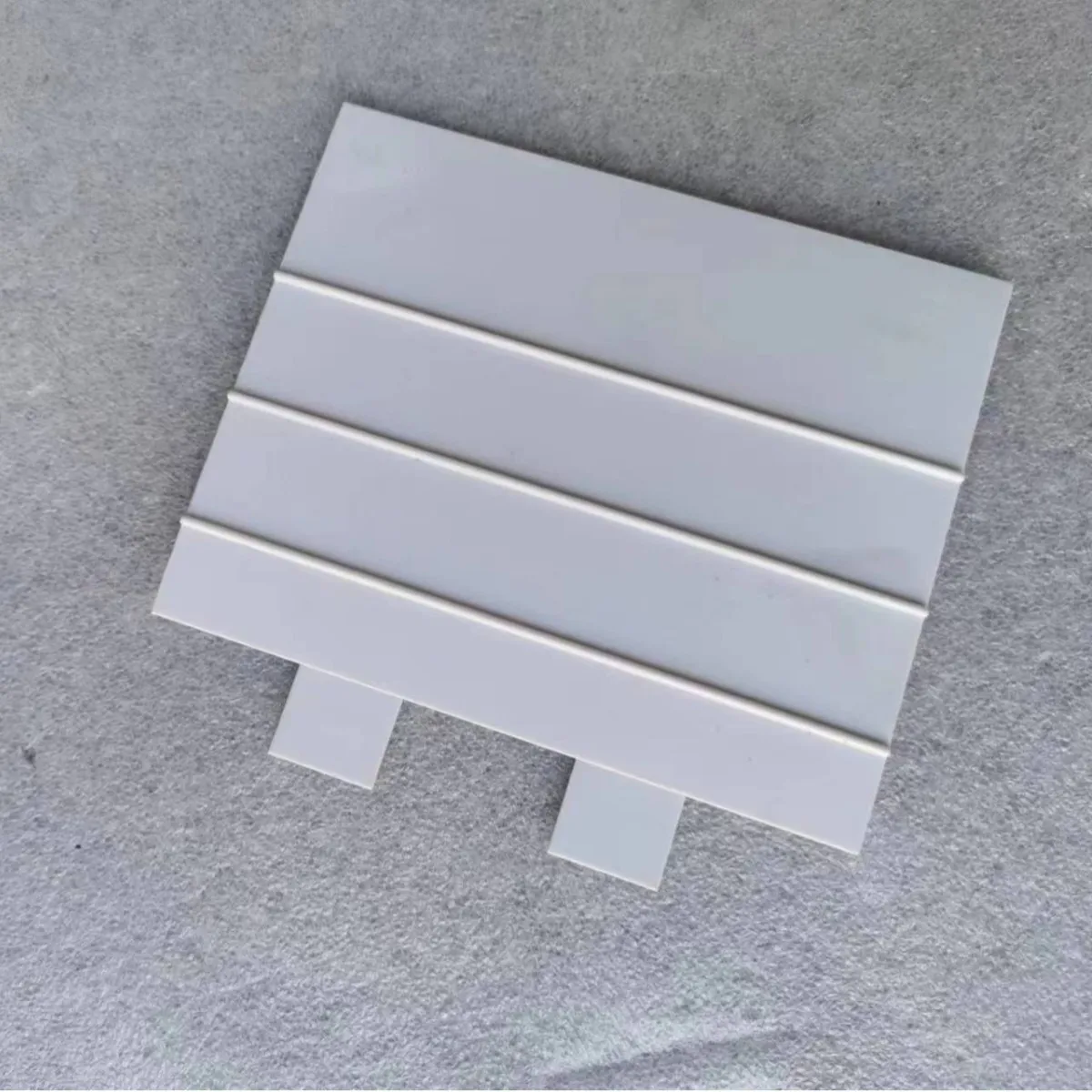 White PVC Interlocking Panel, Snap‑toget
